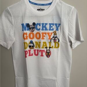 Disney White T-Shirt with Mickey and Friends